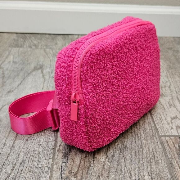 Pink Lily Barbie Pink Faux Fur Belt Bag - Picture 2 of 15